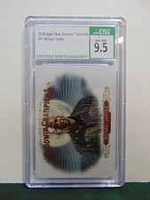 2018 Upper Deck Goodwin Champions #51 Michael Jordan Graded CSG 9.5 GEM MT