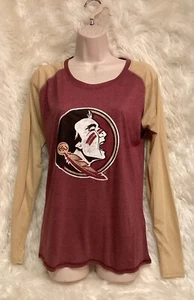 NWOT- ProEdge FSU Florida State Seminoles Garnet/Gold Long Sleeve Top Shirt Sz L - Picture 1 of 4
