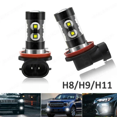 Par de bombillas antiniebla LED H8 H11 6000K blancas para Acura MDX 2007-2013 Foto 1 de 4