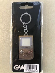 Nintendo Game Boy Shiny Chrome 3D Metal Key Chain Key Ring NEW 2”x1.5” - Picture 1 of 4