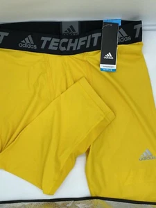 Adidas Techfit 3/4 Tights | XL | Eqtyel (Yellow) | Compression | BNWT - Picture 1 of 3