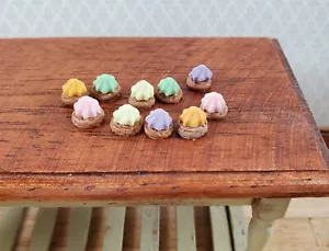 Dollhouse Cookies x10 Bagged Chocolate 1:12 Scale Miniature Food Dessert Bakery - Picture 1 of 4