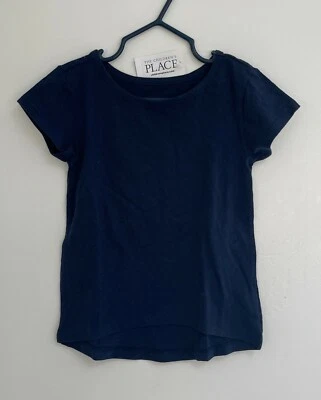 TCP Girls Solid Blue Soft Lightweight Short Sleeve Shirt, Navy, XS (4), NWT - Image 1 of 2