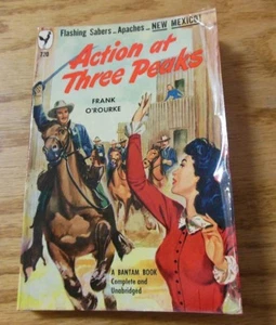 Action at Three Peaks by Frank O'Rourke vintage paperback Western Fiction - Picture 1 of 3