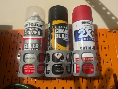 Soporte de pintura en aerosol Pegboard - Juego de 3 Foto 1 de 4