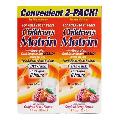Motrin Children's Ibuprofen Oral Suspension Original Berry Flavor - 4 oz, Pack - Image 1 of 4