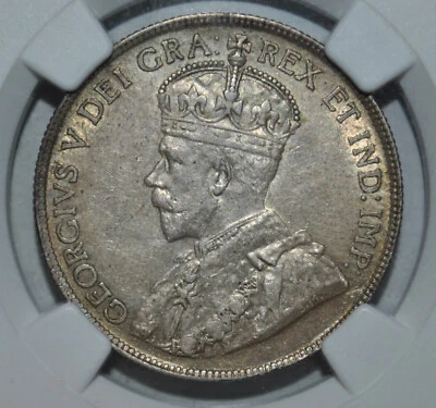 1919 Canada 50￠ Cent NGC AU58 - Image 1 of 4