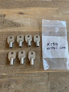 7 Super GEM Tubular Barrel Blank Key Lot K-138 Precision Lock Co. FREE SHIPPING - Picture 1 of 3