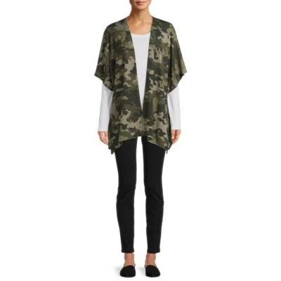 TIME and TRU Womens Multi Green Camo One Size Soft Multi Wear Wrap Scarf NWT - Image 1 of 4