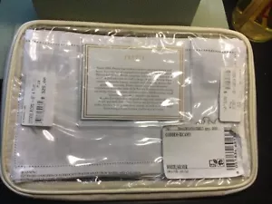 Frette Goddess Embroidered Napkin(Set of 4)-NIP White/Silver - Picture 1 of 4