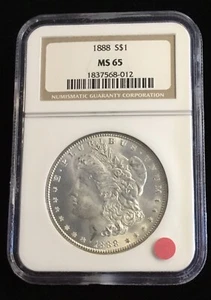 1888 Morgan Dollar MS-65 NGC MINT LUSTER - Picture 1 of 4