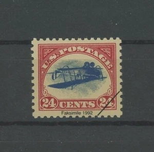 USA ABART ERROR "THE INVERTED JENNY" FAKSIMILE REPRINT FAUX m5404 - Picture 1 of 2