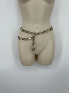 Vintage Chain Belt Y2K Silver Gold Boho Hippie Floral Clasp - Picture 1 of 11