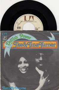IKE & TINA TURNER DELILA'S POWER 1975 RECORD YUGOSLAVIA 7" PS - Picture 1 of 2