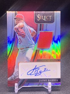 2022 Panini Select Jaime Barria Signature Materials Holo Prizm 129/149  #SM-JA