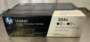HP 304A (2) Black CC530AD For CP2025, CM2320mfp S7850 - Picture 1 of 4