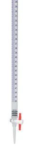 5PK Buretta Acrilica, 50ml - Classe B - Rubinetto di arresto in PTFE - 0,5mL Grad. - Eisco Labs - Foto 1 di 3