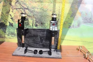 Quadratisches Pferd gezogen 12 Volt Kutschenlampen MESSING PONY GRÖSSE - Bild 1 von 1