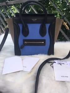 Céline nano bag Handbag Top Handle Bag schwarz blau taupe - Bild 1 von 9