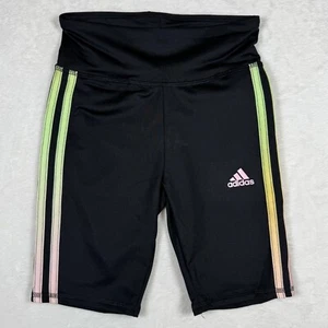 Adidas Kids / Girls 3 Stripes Bike Shorts Size: M 10/12 new with tags - Picture 1 of 5