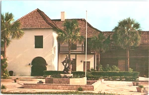 1969 Chrom Postkarte Hispanic Gardens, St. Augustine, FL Garden Club of Florida - Bild 1 von 4
