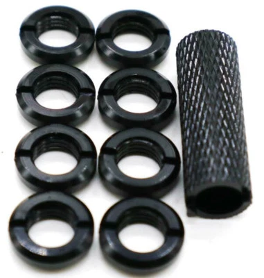 Tuerca de interruptor de transmisor de aleación con llave 8 piezas apta para controlador de radio de espectro RC Foto 1 de 4