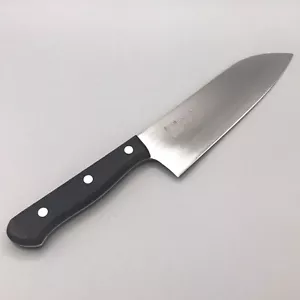 Geschärftes Santoku Küchenmesser aus Edelstahl 6,7" 170 mm Banshu Toho Shuho - Bild 1 von 24