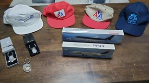 Collection Of Airline Memorabilia And Model Planes And Lighter - Picture 1 of 11