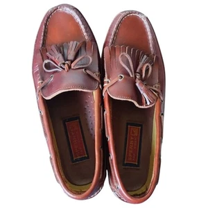 Sperry Top Sider Men’s Boat Shoes, Sz 10.5 W, Leather, Tassels, Rubber Soles. - Picture 1 of 15