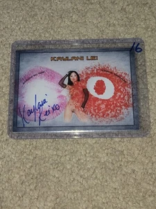 Kaylani Lei Collectors Expo Autograph Signed Kiss Card  Model #16 - Picture 1 of 2