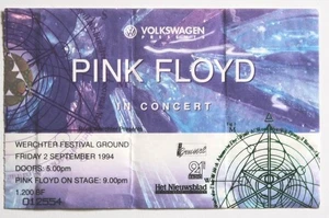 PINK FLOYD billet ticket stub concert BELGIQUE Werchter Festival 02/09/1994 - Imagen 1 de 2