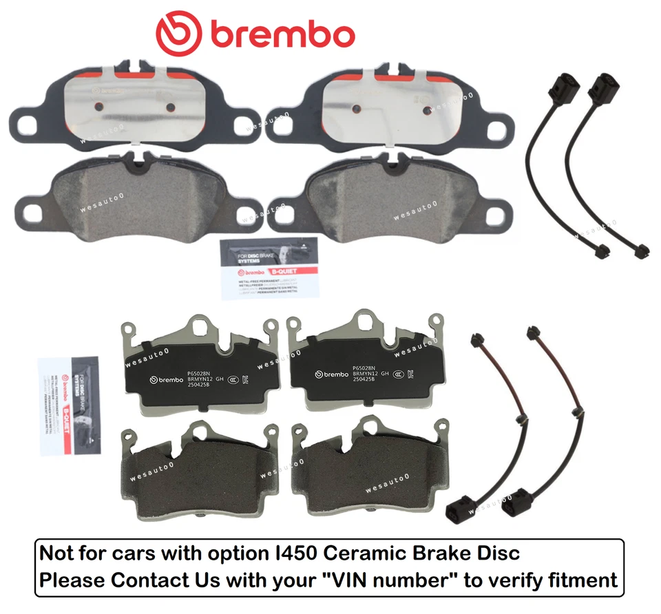 Pastilla de freno delantera y trasera OES cerámica + sensor para Porsche Boxster Cayman Base 2,7 L Foto 1 de 1