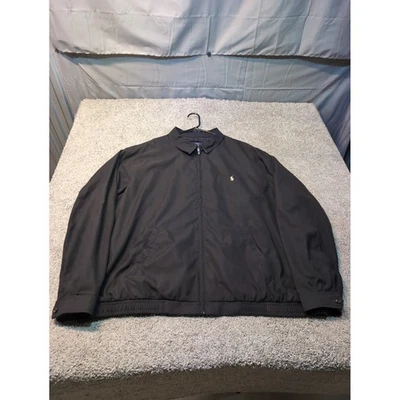 Polo Ralph Lauren Mens 3XLT Black Full Zip Lightweight Windbreaker Jacket - Image 1 of 4