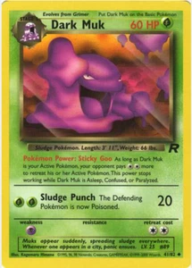 Dark Muk 41/82 Team Rocket Vintage Pokemon Card - Picture 1 of 7