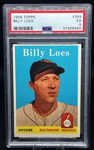 1958 Topps Billy Loes | Card No. 359 | PSA 5 | Orioles Pitcher | FREE SHIPPING!! - Picture 1 of 3