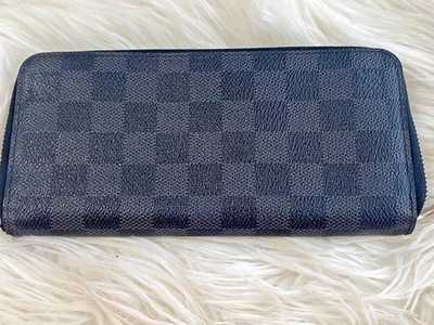 LOUIS VUITTON DAMIER Graphite Long Zippy Wallet VERTICAL M63095 Authentic Used - Image 1 of 4