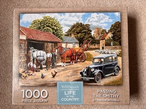 WHSmith 1000 Teile Puzzle - Leben auf dem Land - Vorbei an der Schmiede - Bild 1 von 2