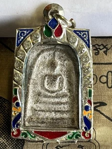 PHRA SOMDEJ TOH WAT Rakhang  !OLD RARE THAI AMULET ANTIQUE BUDDHA - Picture 1 of 11
