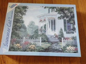 White Mountain Puzzles Summer Cat By Fred Swan 1000 Pieces - Picture 1 of 4