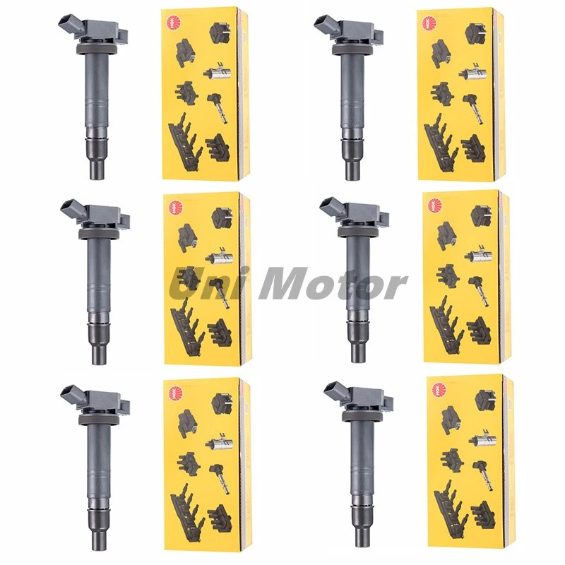 6x OEM NGK Ignition Coils 9091902260 For Toyota Tacoma 2005-15 4Runner 03-09 4.0 - Image 1 of 4