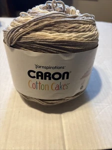 New Yarnspirations Caron Cotton Cakes Almond Crisp Yarn 8.8 Ounces - Picture 1 of 3