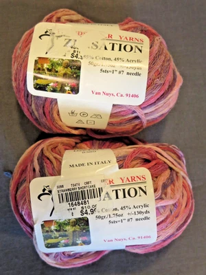 Hilo Trendsetter Zensation, lote de 2 bolas, pastel corto de fresa Foto 1 de 4