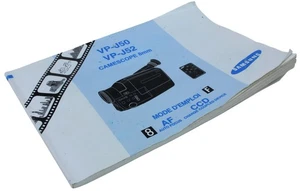 Mode d'emploi d'origine pour Samsung VP-J50  / VP-J52   (Réf#H-584) - Photo 1 sur 3