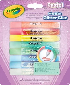 Crayola Merchandise: 8 Glitter Glues - Pastel - Picture 1 of 1