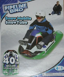 Aqua Leisure Pipeline Sno Snow Mobile Snowtube Snow Tube Green 40 inch NIB - Picture 1 of 2