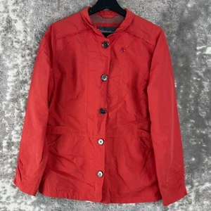 Eddie Bauer Womens Size L Travex Mesh Lined Jacket Coral Pocket Button Outdoor - Picture 1 of 9