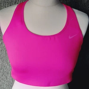 Nike Sports Bra Women Size Large Black Running Gym Yoga Sports - Picture 1 of 5