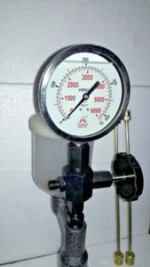 0-6000 PSI Hydraulic Pressure Gauge 4” Dial Stainless Steel 3/8" BSP - Picture 1 of 3