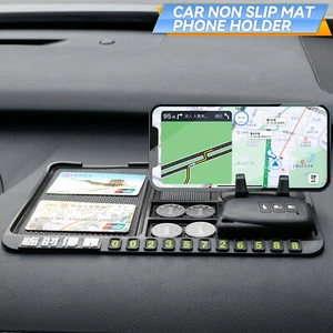 For iPhone GPS Accessories 4-In-1 Car Dashboard Mount Non-Slip Mat Phone Holder - Picture 1 of 9