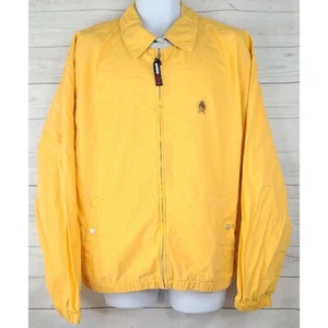 Tommy Hilfiger Large Full Zip Jacket Yellow Long Sleeve Lightweight Coat - Picture 1 of 8